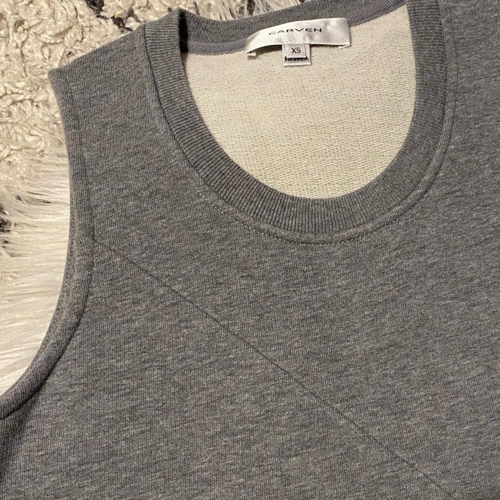 Carven Ruffle Sweatshirt Tank - Picture 4 of 8